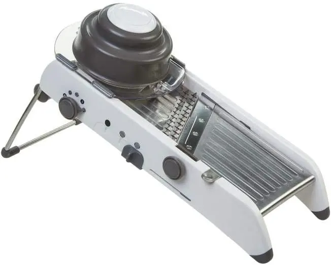 PL8 Professional Mandoline Slicer — Adjustable Straight, Waffle & Julienne